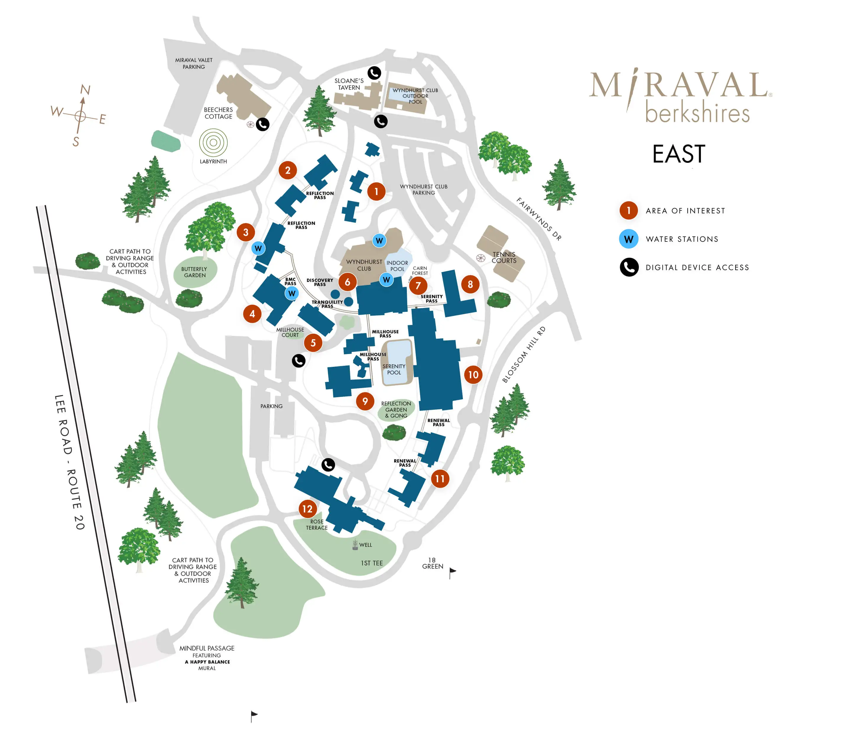 Property map for Miraval berkshires-east