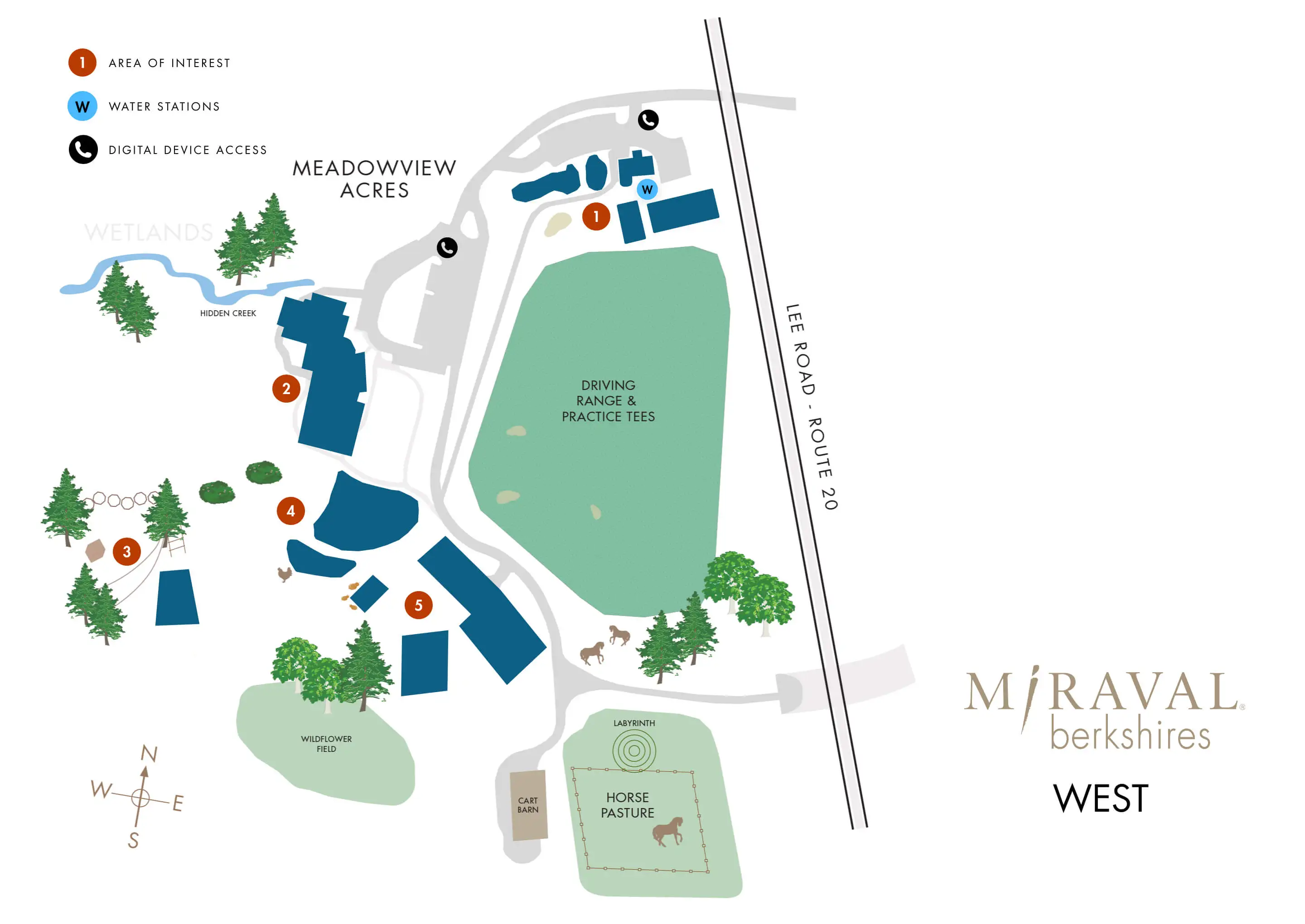 Property map for Miraval berkshires-west