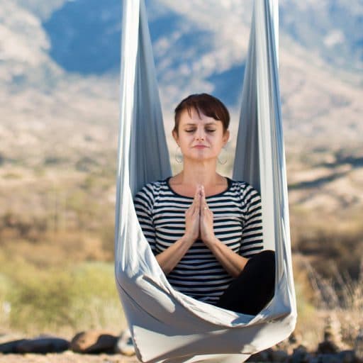 person meditating